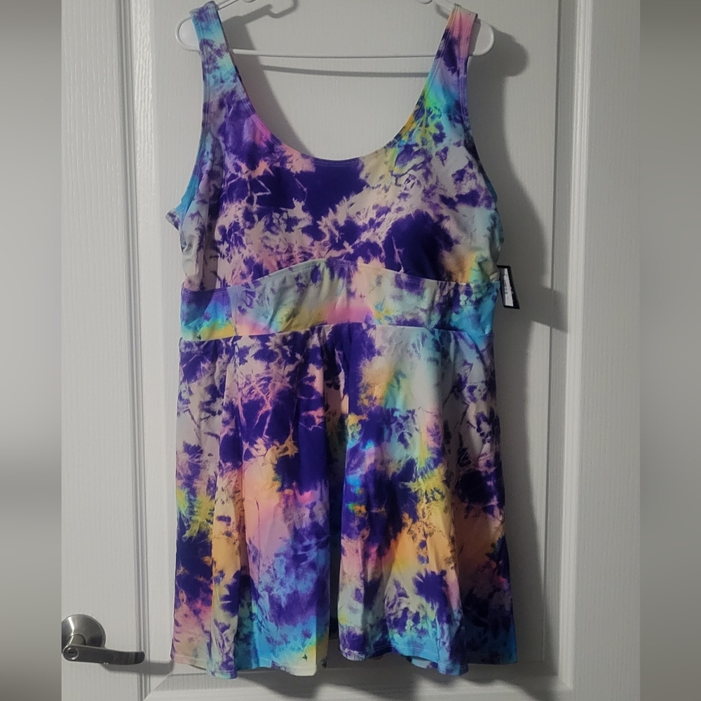 Torrid Vibrant Tie-Dye Swimsuit